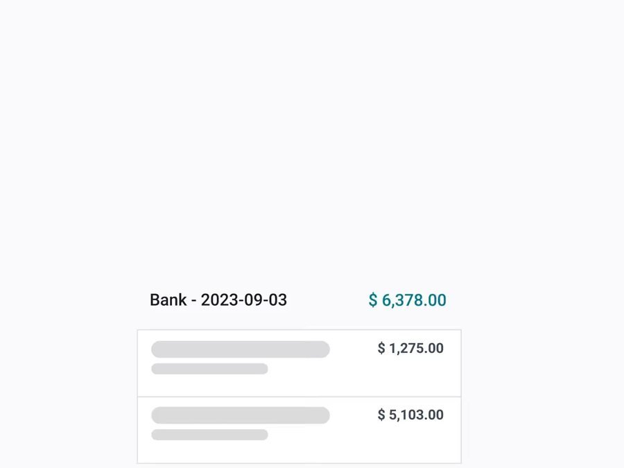 Bank reconciliation