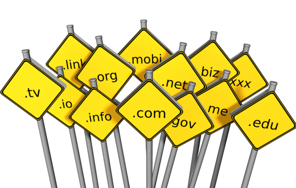 There are different Top Level Domains like .com, .tv, .in, .nz etc.